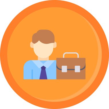 işletme finans yönetimi simgesi düz stil