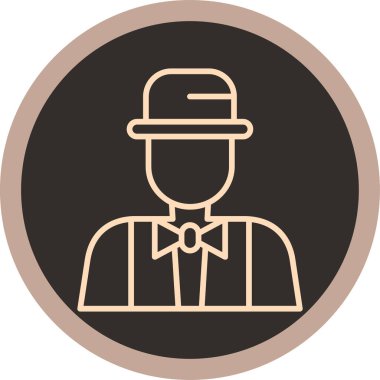 Bir kadın simgesinin vektör illüstrasyonu