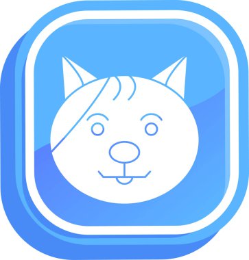 Köpek. Web simgesi basit illüstrasyon