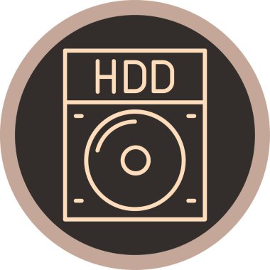 Modern bir simgenin vektör illüstrasyonu