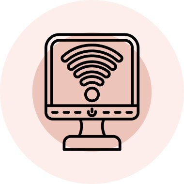 İnternet simgesi, modern vektör illüstrasyon tasarımı