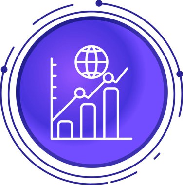 Vektör çizelgesi simgesi, basit vektör illüstrasyonu