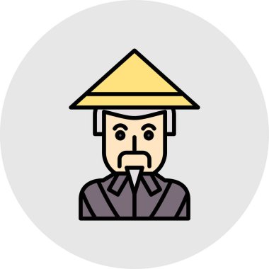 Japon kültür ikonu, vektör illüstrasyonu