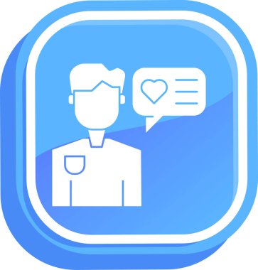 Sohbet simgesi vektör illüstrasyonu