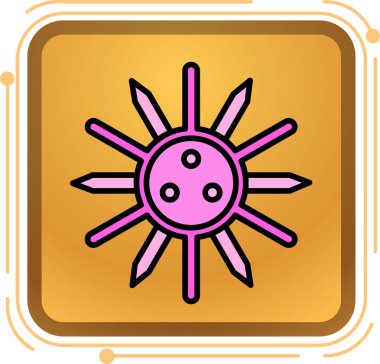 Güneş Simgesi Vektör illüstrasyonu