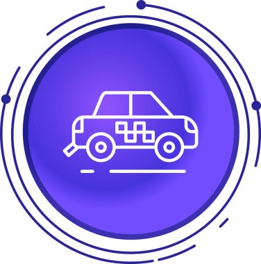 Araba modern simgesinin vektör illüstrasyonu