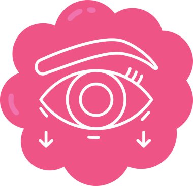 Göz simgesi vektör illüstrasyonu