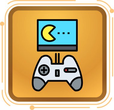 dizüstü bilgisayar oyunu gece simgesi - taslak biçimi