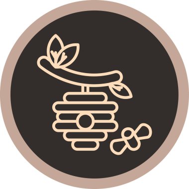 Bitki simgesinin vektör illüstrasyonu