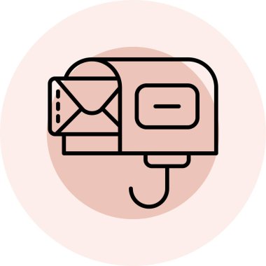 E-posta. Web simgesi basit illüstrasyon