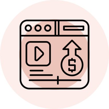 online money icon vector illustration