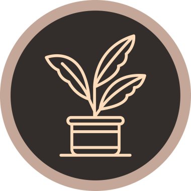 bitki simgesi, vektör illüstrasyonu