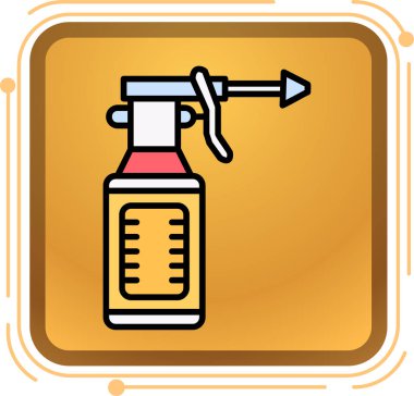 Moda biçimi izole edilmiş arkaplanda şırınga simgesi