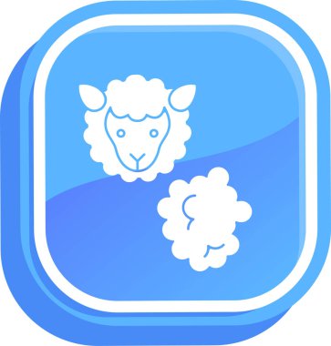 Koyun vektör simgesi. Resim biçimi