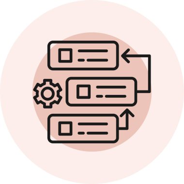 şebeke. Web simgesi basit illüstrasyon