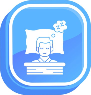 Kitap simgesi olan uyuyan adam, vektör illüstrasyonu