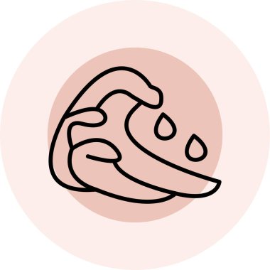 Şirin bir köpeğin vektör çizimi