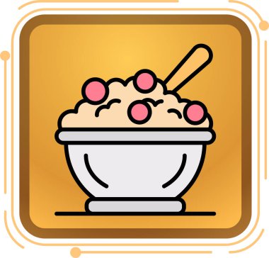 Çizgi film kasesinin vektör illüstrasyonu