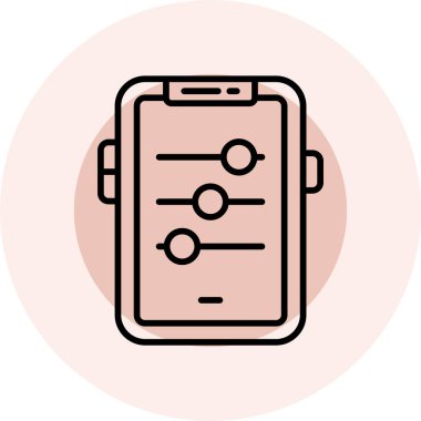 Akıllı saati olan akıllı telefon. vektör tasarımı