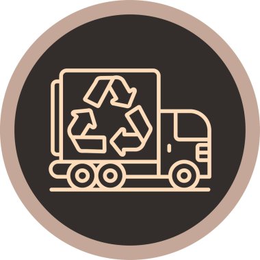 Geri dönüşüm işaretinin vektör çizimi