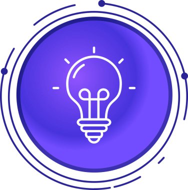 ampul simgesi vektör illüstrasyonu