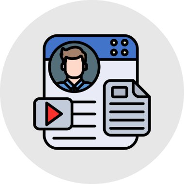 haber vektörü düz renk simgesi