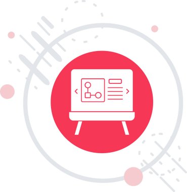 beyaz arkaplanda izole edilmiş metin içeriği simgesi içeren dizüstü bilgisayar ve ekran. içerik. Renkli taslak konsepti. vektör