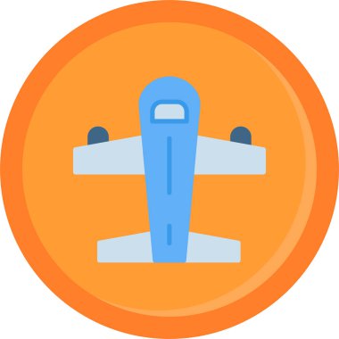 Havaalanı uçuş simgesi düz stil