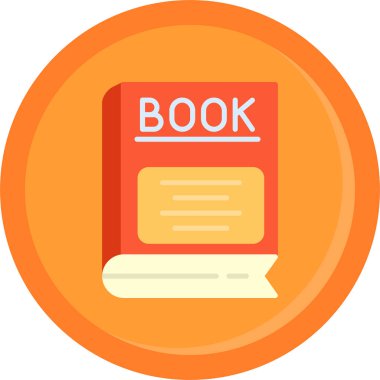 kitap vektörü renk çizgisi simgesi