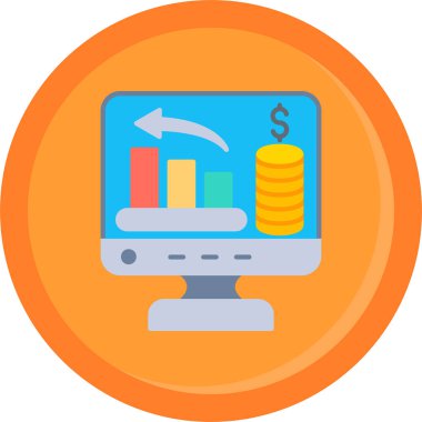 iş düz simgesi, illüstrasyon