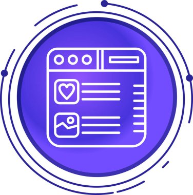 Kontrol listesi. Web simgesi basit illüstrasyon