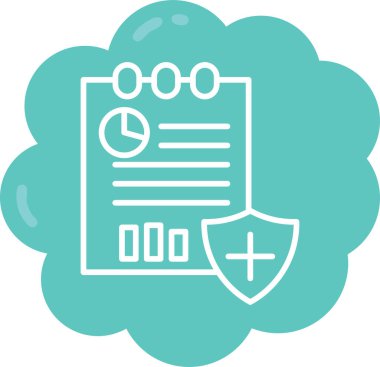 Bulut hesaplama modern simgesi, vektör illüstrasyonu