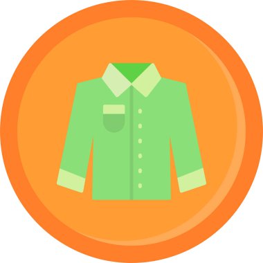 Ceket. Web simgesi basit illüstrasyon