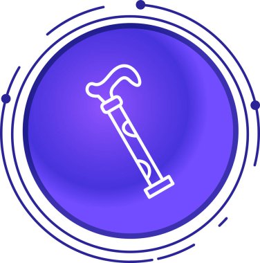 Çizgiyi aşan çekiç ve anahtar simgesi beyaz arkaplanda izole edilmiş. Donanım aletleri. Renkli taslak konsepti. Vektör