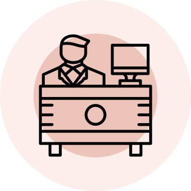 İş ve finans simgesinin vektör illüstrasyonu