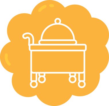 Bebek partisi. Web simgesi vektör illüstrasyonu