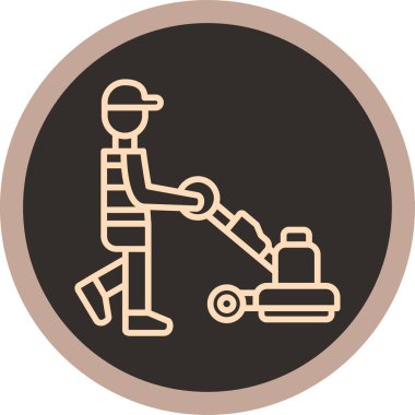 çiftçi ikonu vektör illüstrasyonu