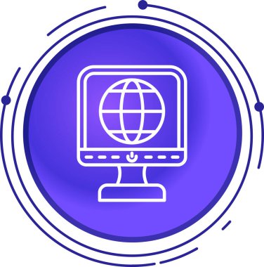 bilgisayar simgesi vektör illüstrasyonu