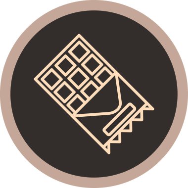 Bir bilet simgesinin vektör illüstrasyonu