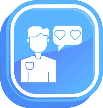 Vektör sohbet simgesi illüstrasyonu