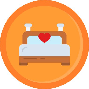 Kalp. Web simgesi basit illüstrasyon