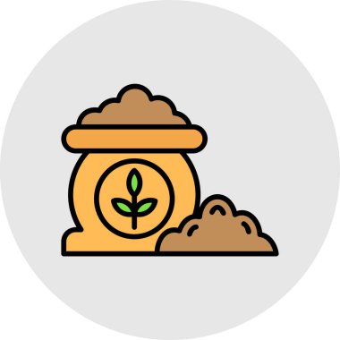 Bitki simgesinin vektör illüstrasyonu