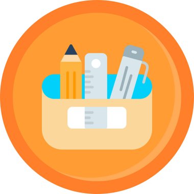 kalem ve cetvel kutsal kişilerin resmi, vektör çizim