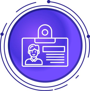 Beyaz arkaplanda çizgi tanımlama simgesi izole edildi. Sunum için, şirketin kimliği için, reklam için kullanılabilir. Renkli taslak konsepti. Vektör