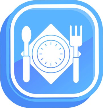 Akşam yemeği ikonu - ana hatlarıyla