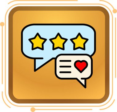 Geri besleme simgesi vektör illüstrasyonu