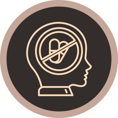 Vektör Beyin simgesi illüstrasyonu