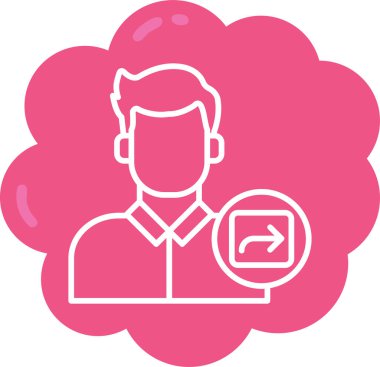 İnsan simgesinin vektör illüstrasyonu