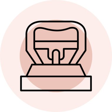 Modern b 'nin vektör illüstrasyonu eksik simgesi