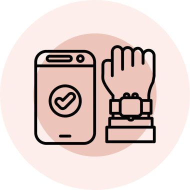 Akıllı telefonlu, saatli.